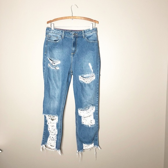 Fashion Nova Denim - Fashion Nova Extreme Distressed jeans size 11